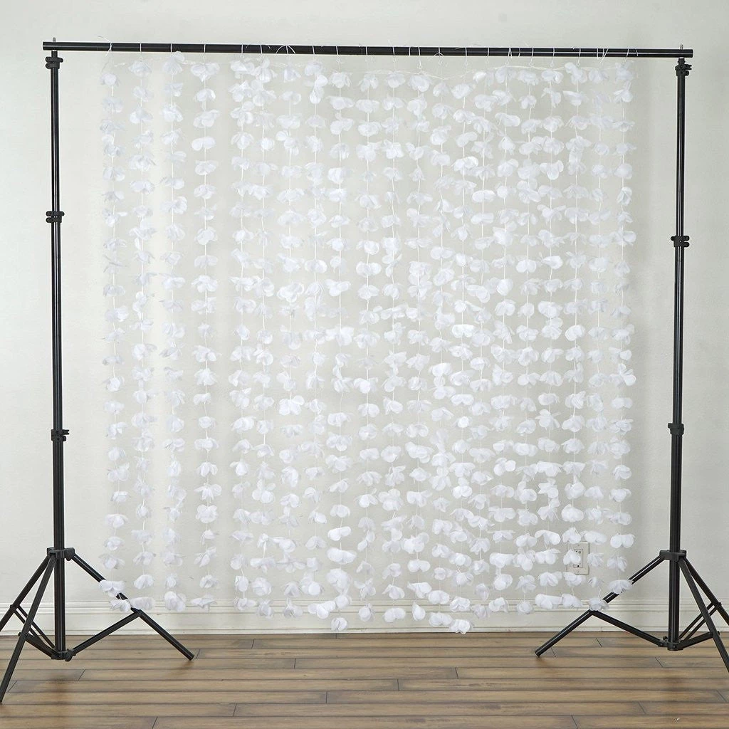 Silkflowersfactory Flower Garland Backdrop - White - 6ftx6ft 3 Silkflowersfactory Flower Garland Backdrop - White - 6ftx6ft