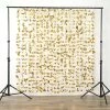 Silkflowersfactory Dazzling Metallic Foil Flower Wedding Backdrop- Gold- 6ftx6ft Garlands 2 Silkflowersfactory Dazzling Metallic Foil Flower Wedding Backdrop- Gold- 6ftx6ft Garlands