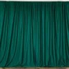 Silkflowersfactory Backdrops & Stands Set Of 2 Hunter Green Fire Retardant Polyester Curtain Panel Backdrops Window Treatment With Rod Pockets - 5FTx10FT