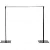 Silkflowersfactory Chandelier & Stands 10ft X 10ft Adjustable Backdrop Stand With Weighted Steel Base