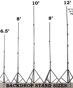 Silkflowersfactory 8ft X 10ft Adjustable Backdrop Stand - Portable Photography Backdrop Stand With 2 Free Backdrops - Photo Video Studio Backdrop Stand Kit