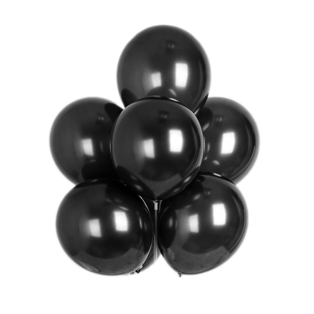 Silkflowersfactory Flower Vases & Decorations 12" Metallic Latex Balloons-Black-25/pk 5 Silkflowersfactory Flower Vases & Decorations 12" Metallic Latex Balloons-Black-25/pk