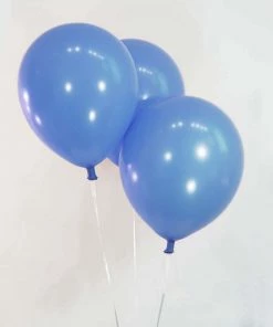 Silkflowersfactory 12" Latex Balloons-Blue-25/pk Flower Vases & Decorations