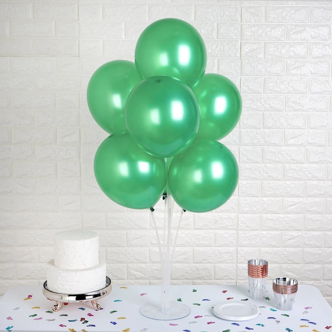 Silkflowersfactory 12" Metallic Latex Balloons-Green-25/pk 3 Silkflowersfactory 12" Metallic Latex Balloons-Green-25/pk