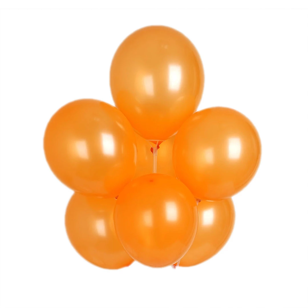 Silkflowersfactory Flower Vases & Decorations 12" Metallic Latex Balloons-Orange-25/pk 5 Silkflowersfactory Flower Vases & Decorations 12" Metallic Latex Balloons-Orange-25/pk