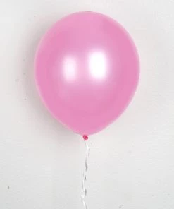 Silkflowersfactory Flower Vases & Decorations 12" Metallic Latex Balloons- Pink-25/pk