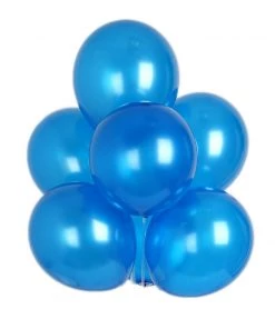 Silkflowersfactory 12" Metallic Latex Balloons-Royal Blue-25/pk Flower Vases & Decorations 7 Silkflowersfactory 12