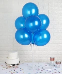 Silkflowersfactory 12" Metallic Latex Balloons-Royal Blue-25/pk Flower Vases & Decorations