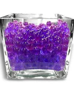 Silkflowersfactory 14grams Purple BIG Round Deco Water Beads Jelly Vase Filler Balls For Centerpieces Table Decoration Flower Vases & Decorations