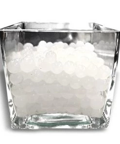 Silkflowersfactory 14grams White BIG Round Deco Water Beads Jelly Vase Filler Balls For Centerpieces Table Decoration Flower Vases & Decorations