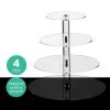 Silkflowersfactory 4 Tier Round Heavy Duty Acrylic Glass Cupcake Dessert Stand For Birthday Wedding Party Cake Stands 2 Silkflowersfactory 4 Tier Round Heavy Duty Acrylic Glass Cupcake Dessert Stand For Birthday Wedding Party Cake Stands