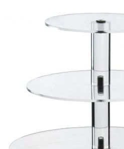 Silkflowersfactory 5 Tier Heavy Duty Acrylic Glass Cupcake Dessert Stand For Birthday Wedding Party 8 Silkflowersfactory 5 Tier Heavy Duty Acrylic Glass Cupcake Dessert Stand For Birthday Wedding Party