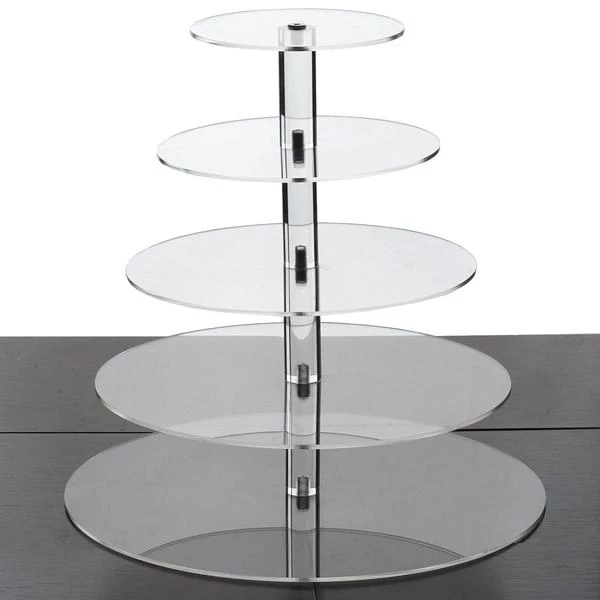 Silkflowersfactory 5 Tier Heavy Duty Acrylic Glass Cupcake Dessert Stand For Birthday Wedding Party 4 Silkflowersfactory 5 Tier Heavy Duty Acrylic Glass Cupcake Dessert Stand For Birthday Wedding Party