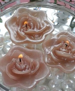 Silkflowersfactory 4 PCS Dusty Rose Floating Candles Wedding Birthday Party Centerpiece Decor 7 Silkflowersfactory 4 PCS Dusty Rose Floating Candles Wedding Birthday Party Centerpiece Decor