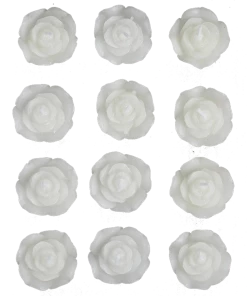 Silkflowersfactory Flower Vases & Decorations White Rose Mini Floating Candles Wedding Birthday Party Centerpiece Decor - 12/pk 6 Silkflowersfactory Flower Vases & Decorations White Rose Mini Floating Candles Wedding Birthday Party Centerpiece Decor - 12/pk