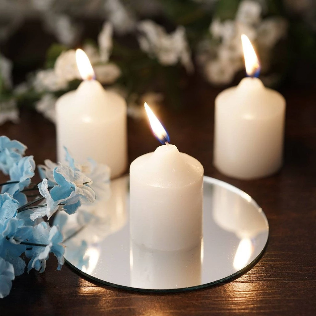 Silkflowersfactory 12 Wholesale White Votive Candles Wedding Spa Party Venue Decor Flower Vases & Decorations 3 Silkflowersfactory 12 Wholesale White Votive Candles Wedding Spa Party Venue Decor Flower Vases & Decorations