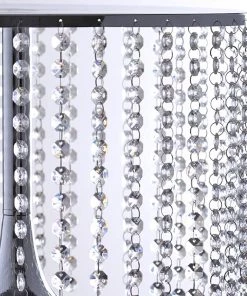 Efavormart-new Chandelier & Stands 12" Tall Silver Eloquent Crystal Pendants Metal Chandelier Wedding Cake Stand