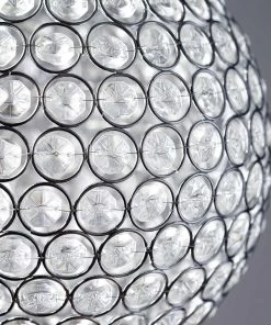 Efavormart-new 37" Silver Shangri La Crystal Acrylic Diamond Chandelier Lamp Wedding Centerpiece With 10" Ball 10 Efavormart-new 37