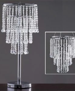 Efavormart-new 30" Acrylic Glass Diamond Pendant Chandelier Centerpiece For Wedding Party Decorative + FREE Chandelier Stand