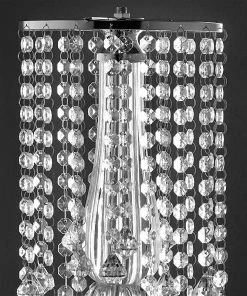 Efavormart-new 22" Tall Flower Stand Crystal Pendants Chandelier Wedding Centerpiece Chandelier & Stands