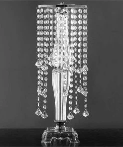Efavormart-new 22" Tall Flower Stand Crystal Pendants Chandelier Wedding Centerpiece Chandelier & Stands