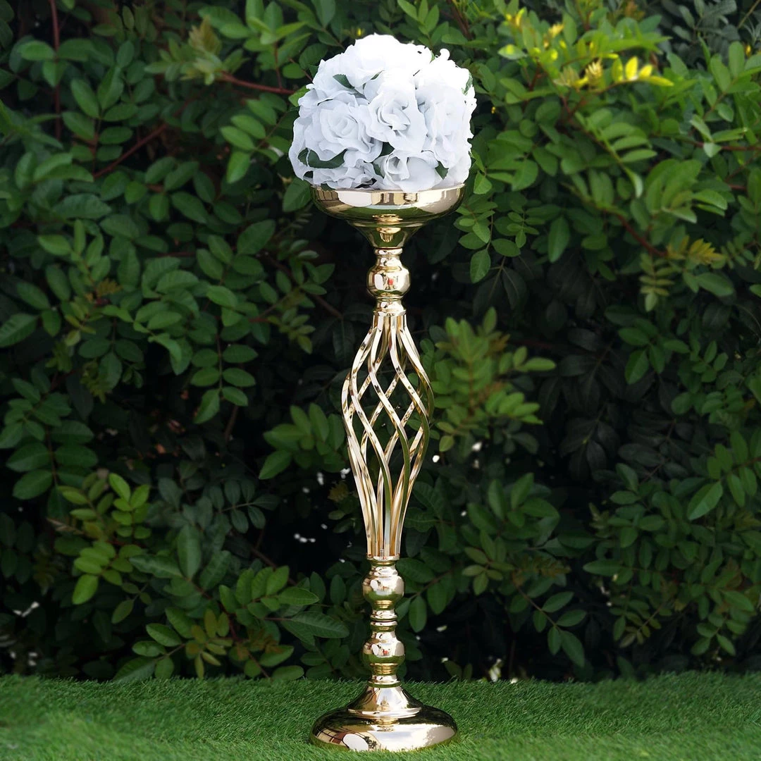 Efavormart-new 22.5" Tall Metal Wedding Flower Decor Candle Holder Vase Centerpiece - Gold - Buy 1 Get 1 Free 4 Efavormart-new 22.5" Tall Metal Wedding Flower Decor Candle Holder Vase Centerpiece - Gold - Buy 1 Get 1 Free