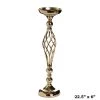 Efavormart-new 22.5" Tall Metal Wedding Flower Decor Candle Holder Vase Centerpiece - Gold - Buy 1 Get 1 Free 2 Efavormart-new 22.5" Tall Metal Wedding Flower Decor Candle Holder Vase Centerpiece - Gold - Buy 1 Get 1 Free