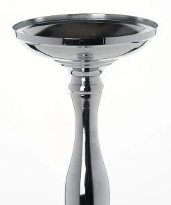 Silkflowersfactory 19" Tall Silver Metallic Floral Vase Wedding Centerpiece Riser 7 Silkflowersfactory 19