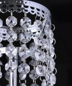 Efavormart-new Elegant Metal Votive Tealight Crystal Candle Holder Wedding Centerpiece - 7.5"