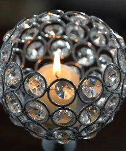 Efavormart-new Sleek Pillar Crystal Votive Tealight Candle Holder Wedding Centerpiece - 16" Tall 9 Efavormart-new Sleek Pillar Crystal Votive Tealight Candle Holder Wedding Centerpiece - 16