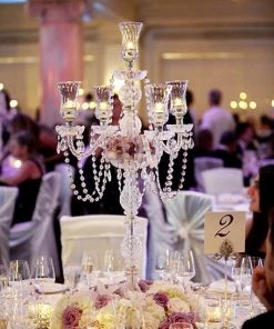 Efavormart-new Chandelier & Stands Stunning Candelabra Candlestick Crystal Candle Holder Wedding Centerpiece - 35