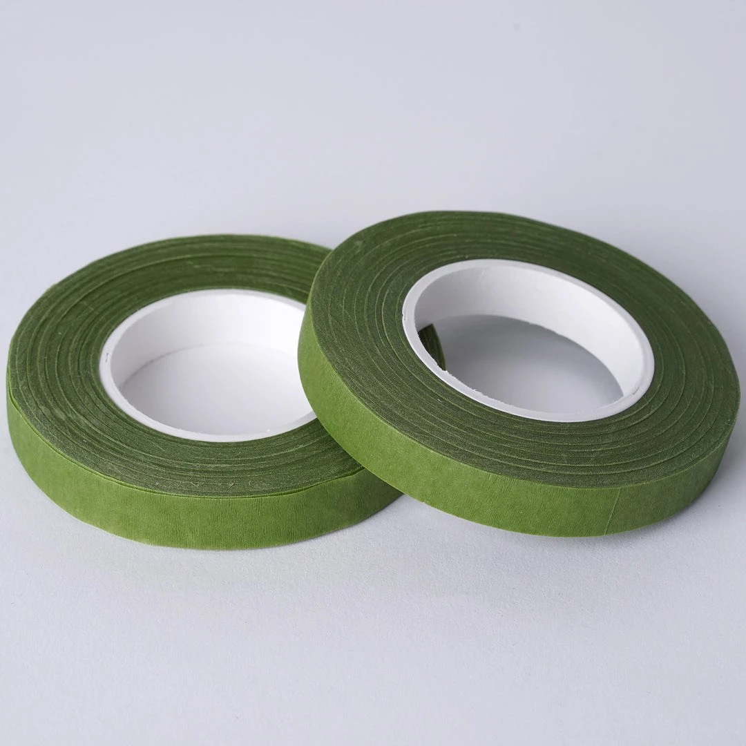 Silkflowersfactory 1/2" X 90 Ft Green Floral Tape For Stem Wrap Flower Bouquet - 2 Rolls Ribbons 4 Silkflowersfactory 1/2" X 90 Ft Green Floral Tape For Stem Wrap Flower Bouquet - 2 Rolls Ribbons
