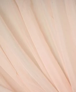 Silkflowersfactory Set Of 2 Blush Fire Retardant Sheer Organza Premium Curtain Panel Backdrops Window Treatment With Rod Pockets - 5FTx10FT