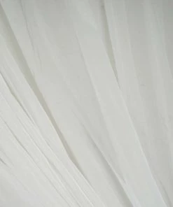 Silkflowersfactory Backdrops & Stands Set Of 2 White Fire Retardant Sheer Organza Premium Curtain Panel Backdrops Window Treatment With Rod Pockets - 5FTx10FT