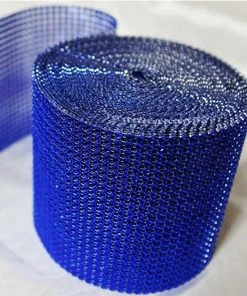 Silkflowersfactory Flower Vases & Decorations PAR EXCELLENCE Endless Diamond Roll 4.5"x10 Yards/roll Royal Blue