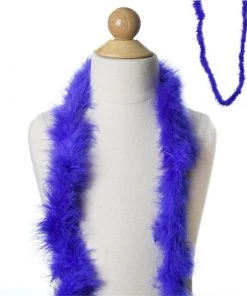 Efavormart-new Deluxe Marabou Ostrich Feather Boa-Royal Blue-2 Yards