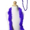 Efavormart-new Deluxe Marabou Ostrich Feather Boa-Purple-2 Yards Craft Supplies 2 Efavormart-new Deluxe Marabou Ostrich Feather Boa-Purple-2 Yards Craft Supplies