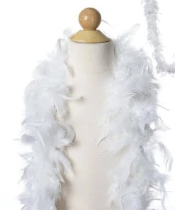 Efavormart-new Lush-Chandelle Turkey Boas - White 2 Yards Craft Supplies