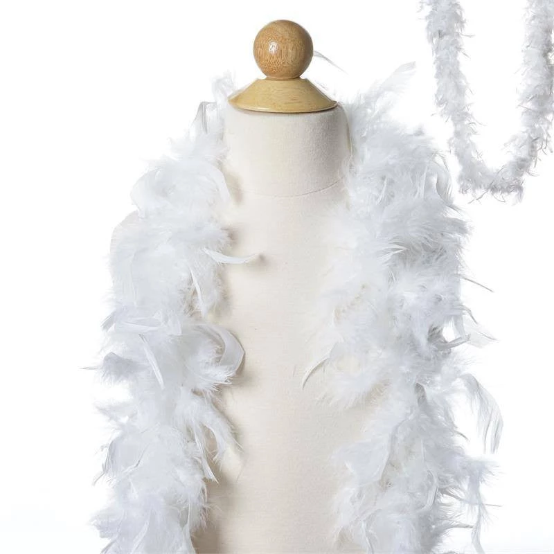 Efavormart-new Lush-Chandelle Turkey Boas - White 2 Yards Craft Supplies 3 Efavormart-new Lush-Chandelle Turkey Boas - White 2 Yards Craft Supplies