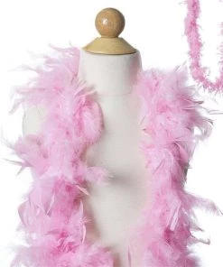 Efavormart-new Lush-Chandelle Turkey Boas-Pink-2 Yards Craft Supplies