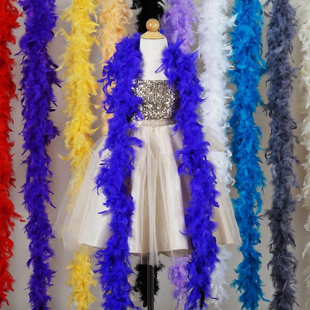 Efavormart-new Craft Supplies Lush-Chandelle Turkey Boas-Purple-2 Yards 4 Efavormart-new Craft Supplies Lush-Chandelle Turkey Boas-Purple-2 Yards