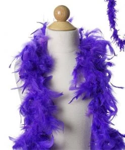 Efavormart-new Craft Supplies Lush-Chandelle Turkey Boas-Purple-2 Yards