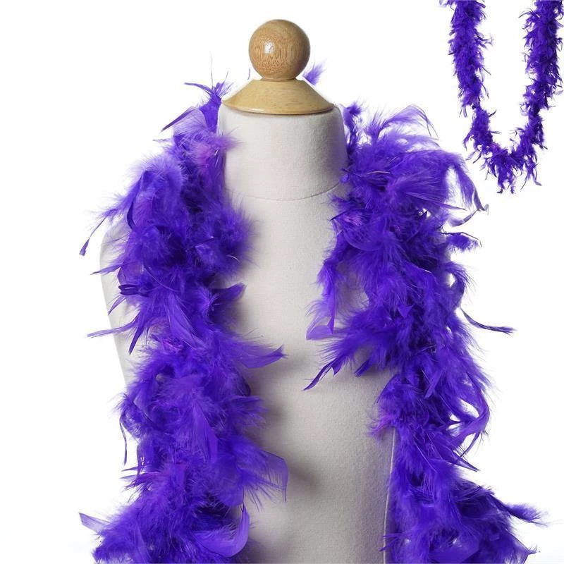 Efavormart-new Craft Supplies Lush-Chandelle Turkey Boas-Purple-2 Yards 3 Efavormart-new Craft Supplies Lush-Chandelle Turkey Boas-Purple-2 Yards