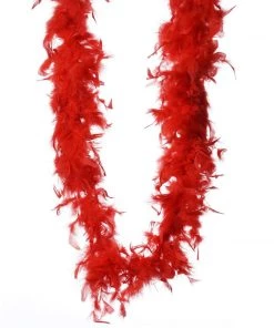 Efavormart-new Craft Supplies Lush-Chandelle Turkey Boas-Red-2 Yards
