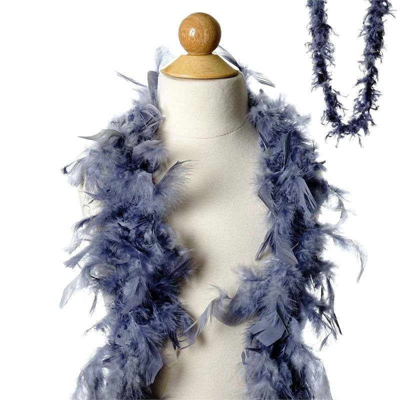 Efavormart-new Craft Supplies Lush-Chandelle Turkey Boas-Charcoal Pewter-2 Yards 3 Efavormart-new Craft Supplies Lush-Chandelle Turkey Boas-Charcoal Pewter-2 Yards