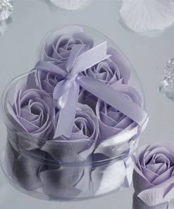 Silkflowersfactory Scented Rose Soap Gift Box - Lavender