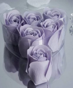 Silkflowersfactory Scented Rose Soap Gift Box - Lavender