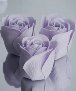 Silkflowersfactory Scented Rose Soap Gift Box - Lavender