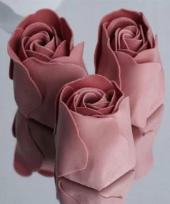 Silkflowersfactory Scented Rose Soap Gift Box - Rose Quartz Loose Petals & Soap Favors