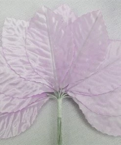 Silkflowersfactory Craft Flowers 144 Lavender Satin Corsage And Boutonniere Wired Craft Leafs DIY Wedding Projects